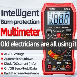 NEW NENG Digital Multimeter Auto‎ Range Voltage Tester Electrical Meter SZ06